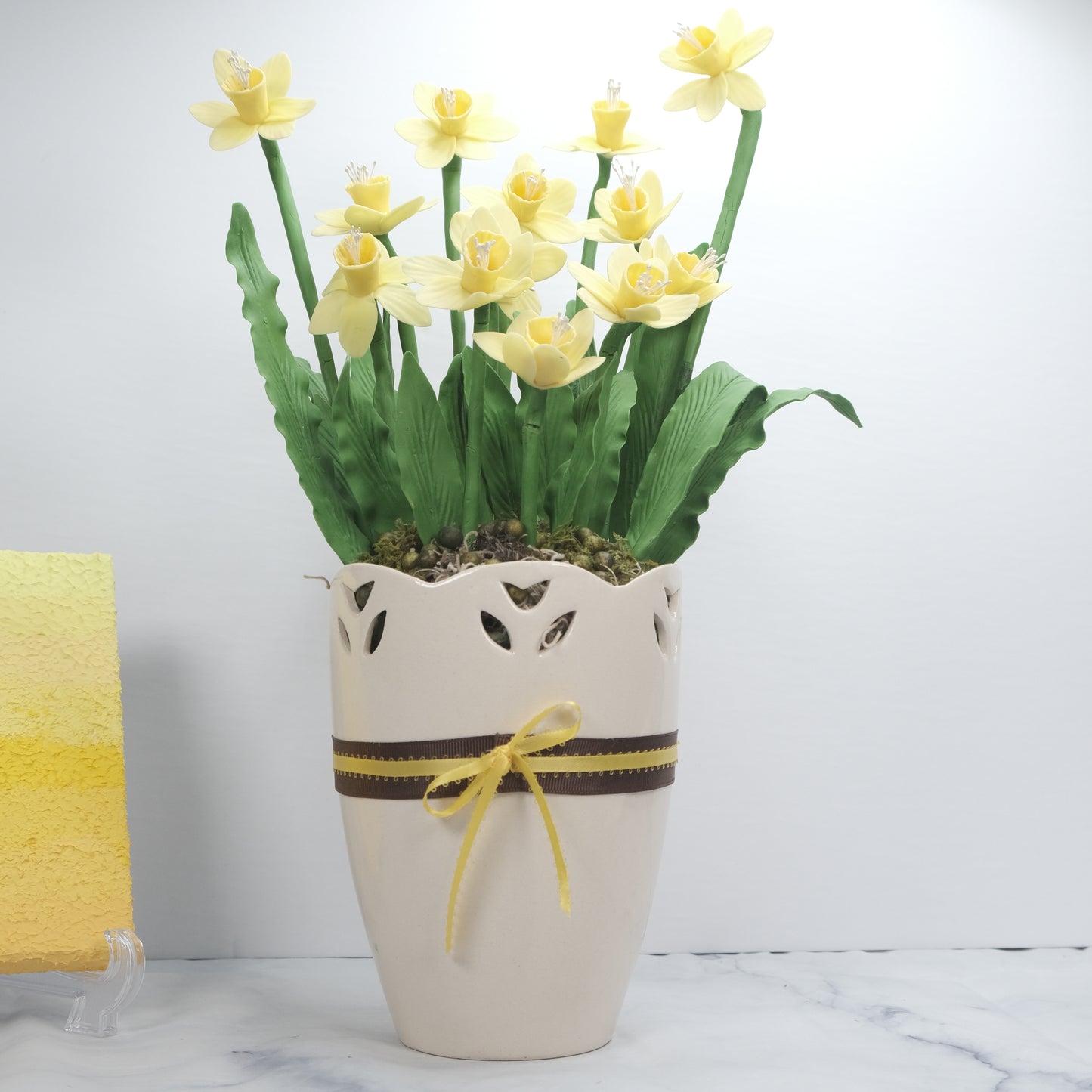 Handmade yellow Daffodils Arrangement