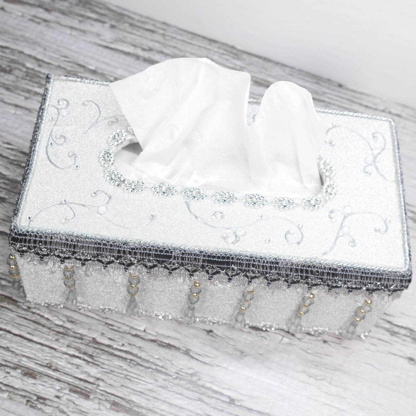 Handmade Sparkles Tissue Paper Box