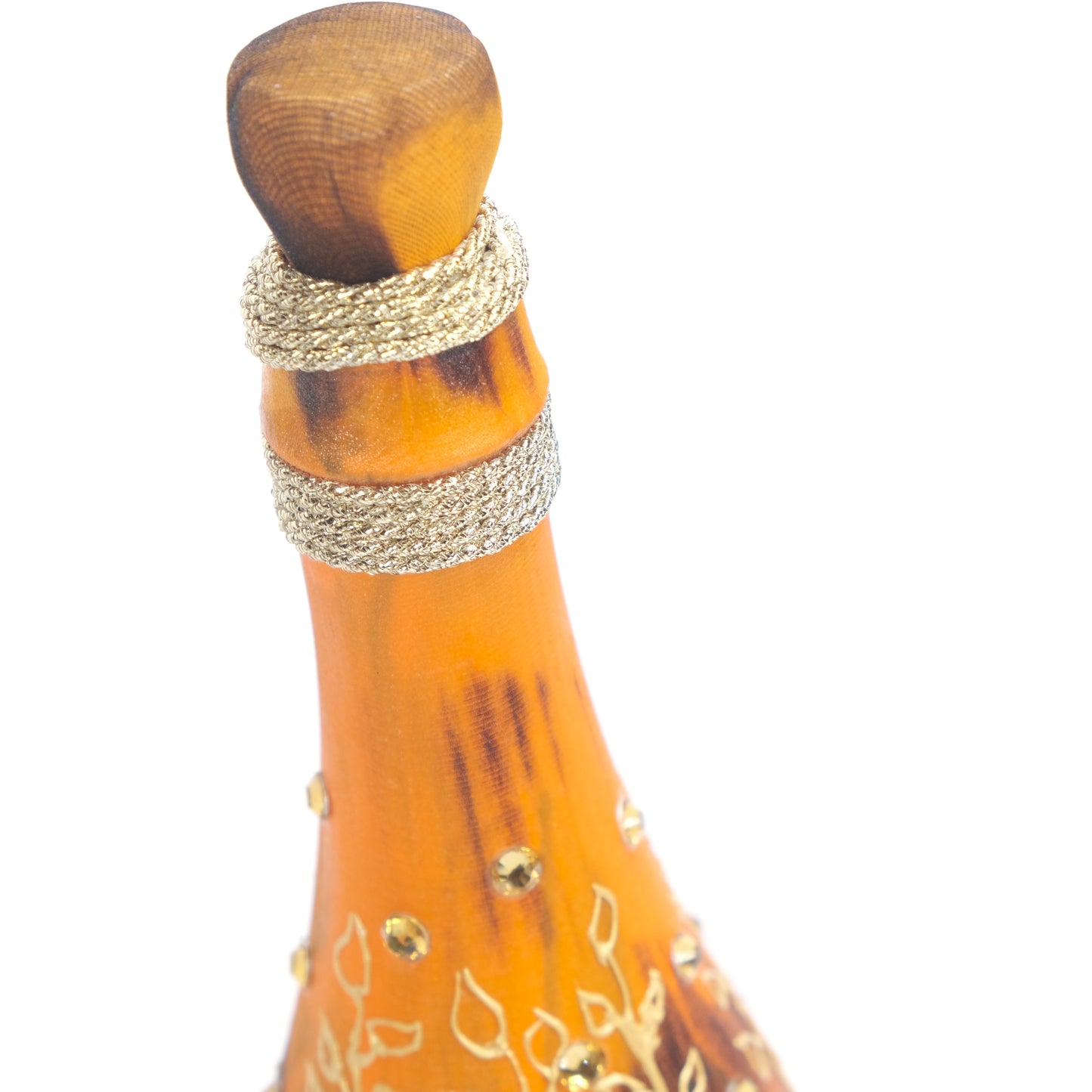 Handmade Opulent Orange Bottle