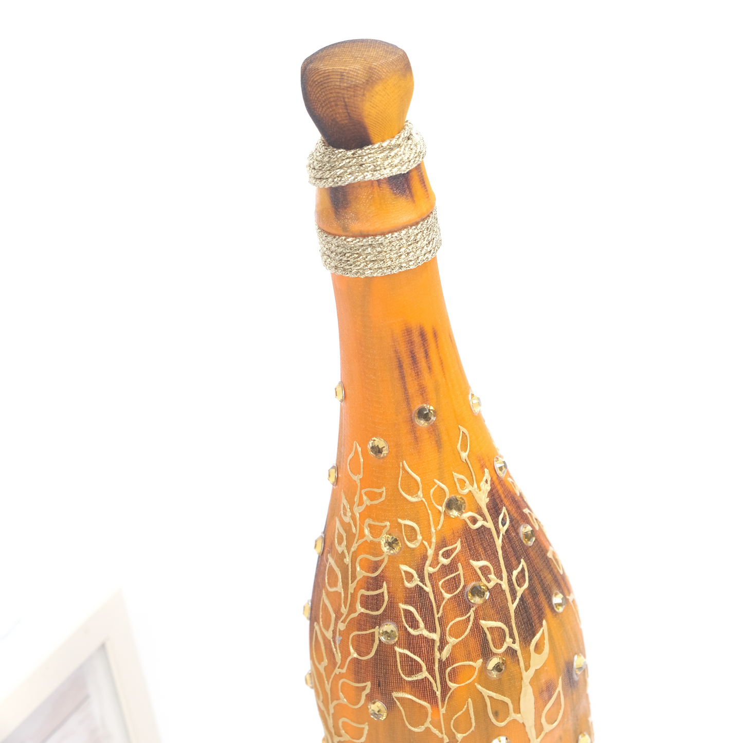 Handmade Opulent Orange Bottle